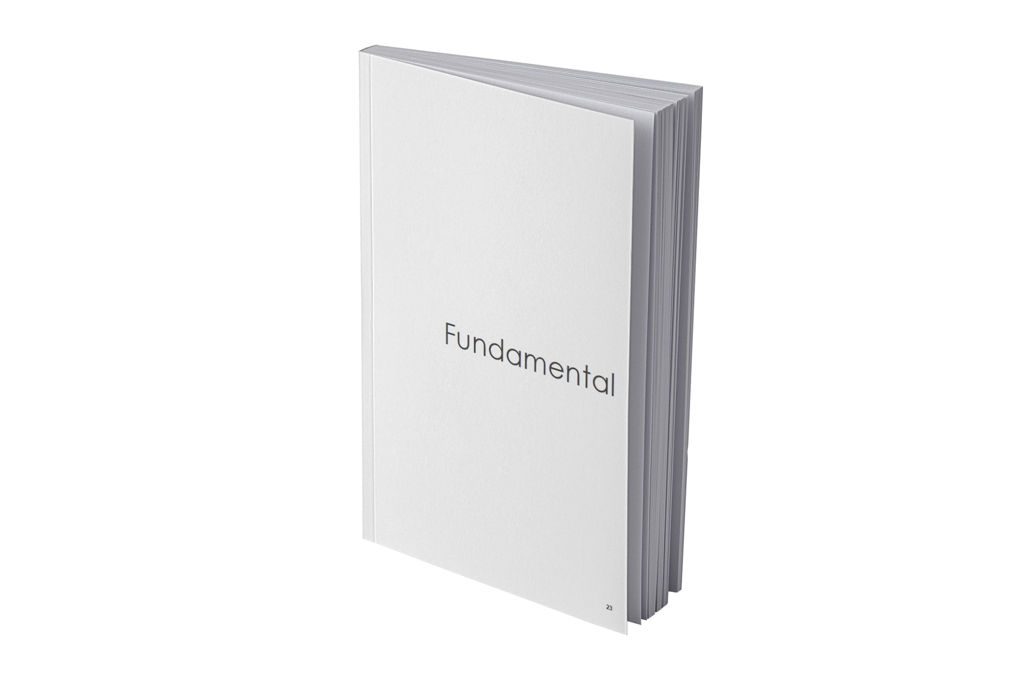 Ikona cennika - książka z napisem Fundamental będącym nazwą kolekcji.
